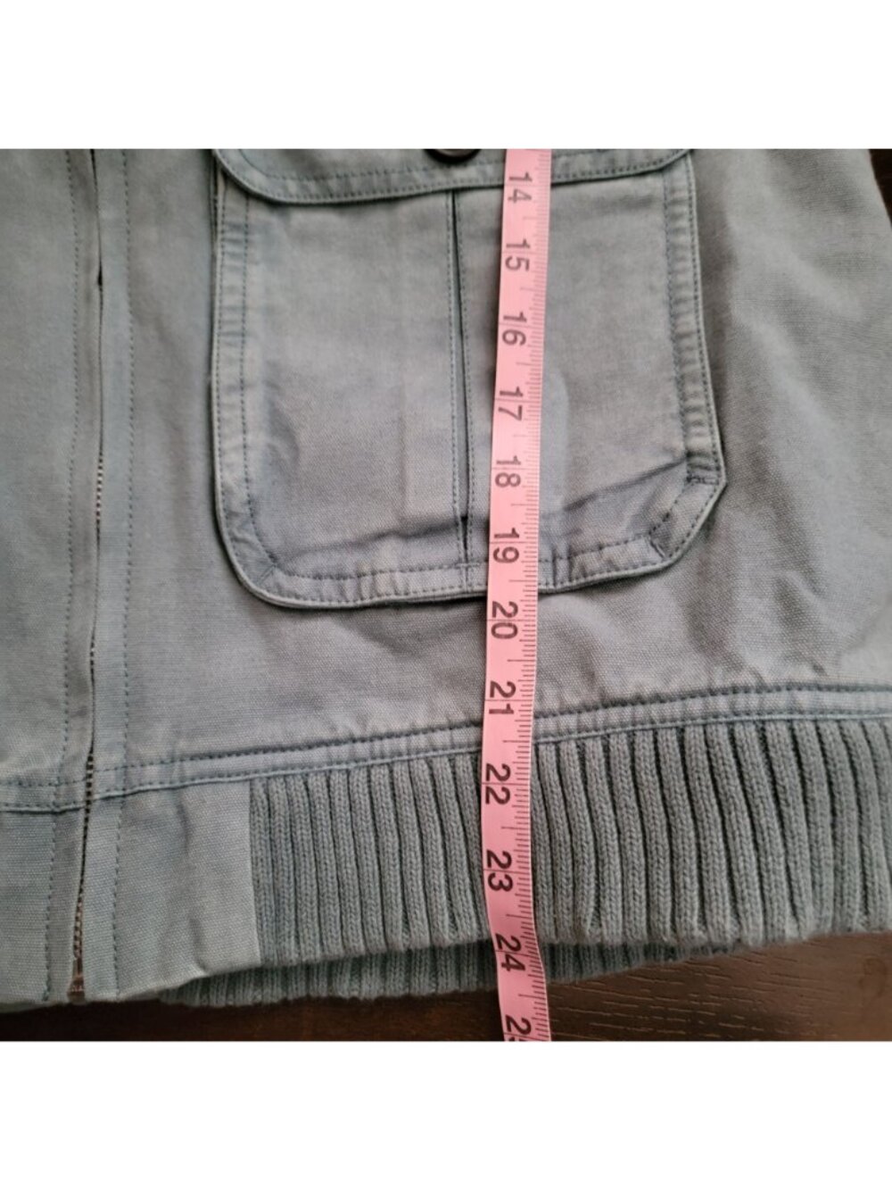 Free People Harley Jacket Denim Utility Streetwear Layering Vintage Womens L - Picture 5 of 7